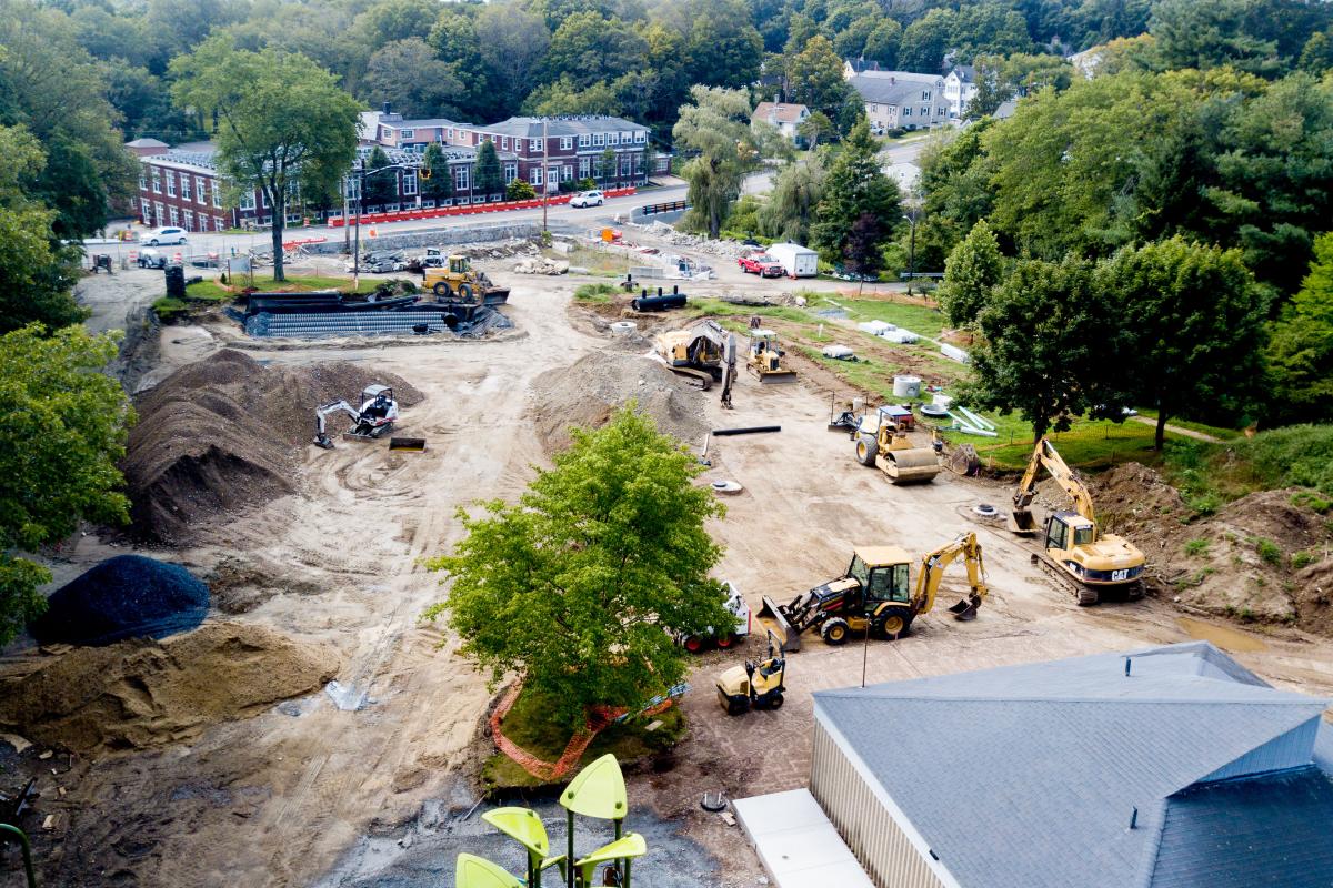 Playground construction, August, 2018