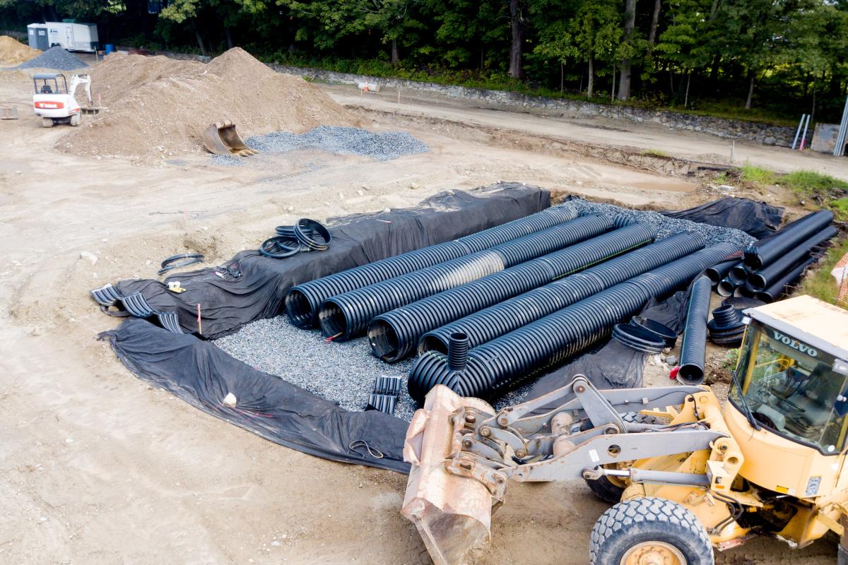 playground construction, August, 2018